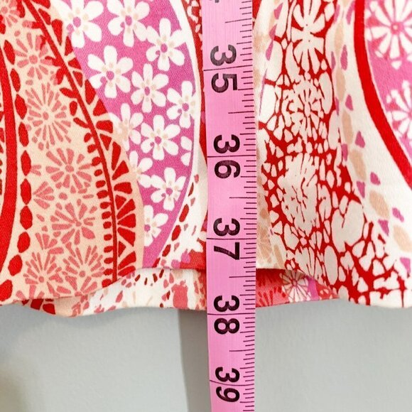 Cappagallo red white jeweled sleeveless knee length‎ shift dress - 12 - Picture 6 of 9